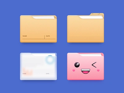 🗂 Folders folder icon illustration