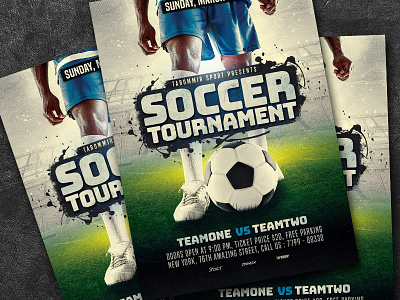 Soccer Tournament Flyer download event flyer football game goal green leaflet league poster psd soccer soccer ball soccer flyer sport sport flyer sports stadium team template