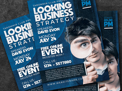 Webinar Flyer blue business colorful company conference corporate corporate flyer creative download event flyer flyer marketing meeting multipurpose pamphlet poster presentation promotion psd