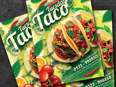 Taco Tuesday Flyer download flyer mexican mexican flyer mexican restaurant mexico muertos party poster psd taco taco tuesdays tacos tasty template traditional