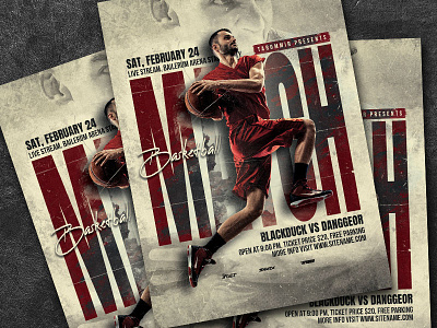 Basketball Match Flyer advertising ball basket basketball basketball flyer basketball game basketball poster champion championship competition download event flyer game psd sport sports bar streetball template