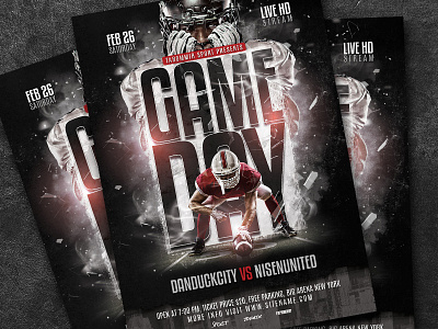 Game Day Football Flyer print