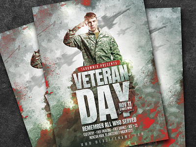 Veteran Day Flyer Template