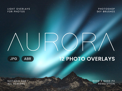 Aurora Light Overlays & Brushes aurora borealis iceland northern lights photo overlays visual effects