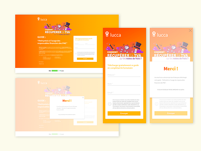 Landing page for Lucca