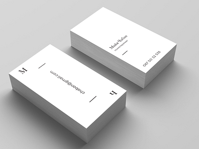 Business card for psychologist