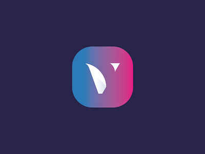 Simple V Text Logo or icon design by tn anik