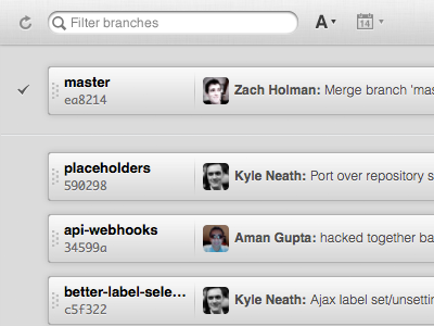 Polished branches filter bar github osx