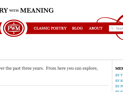 The next Poetry With Meaning header logo poetrywithmeaning