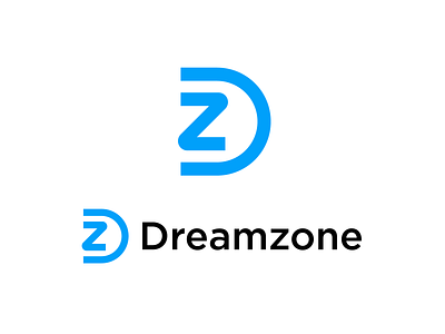 Dreamzone | For Sale bitcoin branding clean coins concept graphic lettermark logo design logomark minimal modern monogram simple vector