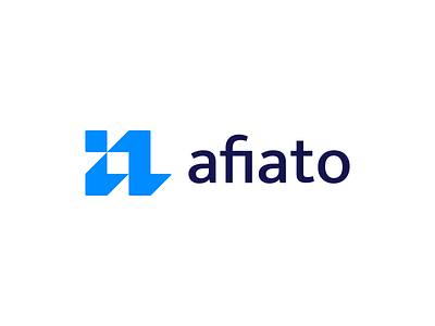 Afiato | For Sale branding internet letter a logo design services tech company three arrows