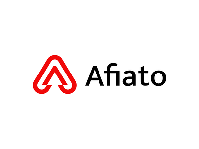 Afiato - Logo Redesign arrow branding letter a logo design negative space