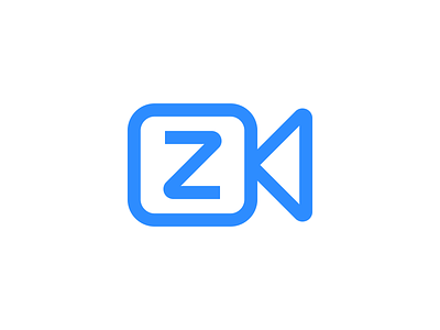 Zoom branding camera clean concept letter z logo design meeting minimal modern simple video