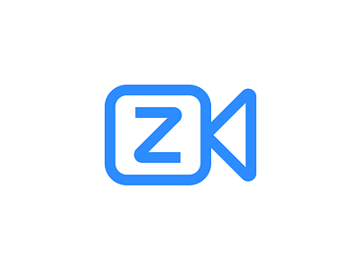 Zoom branding camera clean concept letter z logo design meeting minimal modern simple video
