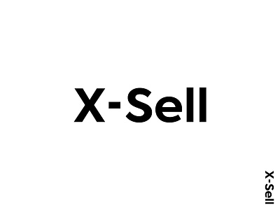 X-Sell branding house logo design negative space