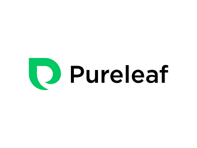 P + Leaf | For Sale branding clean concept green healthy life leaves lettermark logo design minimal modern plant simple style tree vegan