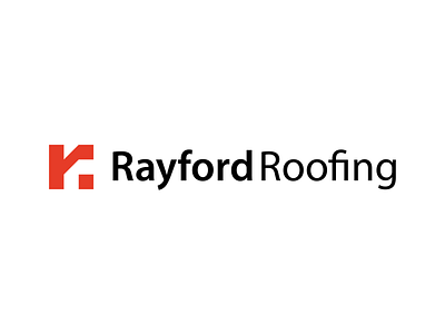 Rayford Roofing branding house logo design r