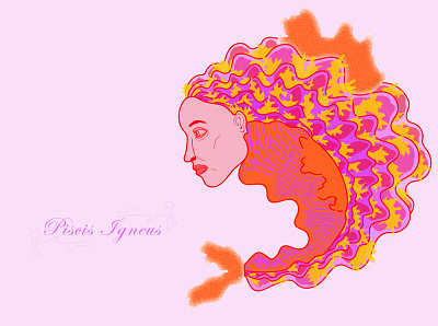 riba adobe illustrator colours drawing fish illustration image woman