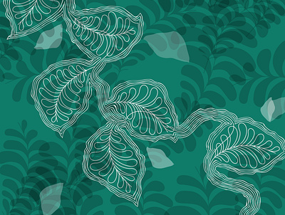 pattern2 adobe illustrator colours drawing green illustration illustrator image leaf nature pattern pattern art