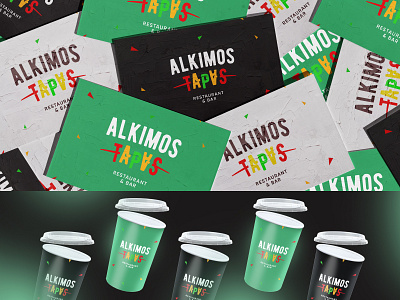Alkimos Tapas Bar \ Design logo concept bar branding concept design graphic design illustrator logo print restaurant sign vector
