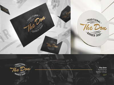 The Don \ Traditional Barber Shop \ Logo contest barber branding design graphic design logo shop sign signature the don traditional typography vector