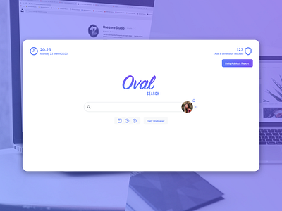 Oval - Minimalist Search Engine Concept design minimal minimalist modern search ui ux