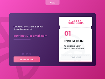 01 Free Dribbble Invite - Contest!