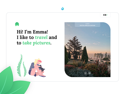 Photography & Travel Landing Page design landing page minimal modern ui