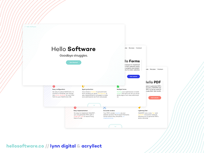 Hello Software Website Design design flat modern type ui ux web website