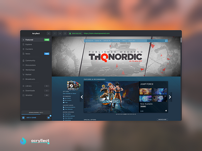 Steam Client Redesign design desktop app mac ui uidesign ux