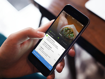 Restaurant screen on iOS app design ios iphone mobile product design ui ui design visual design