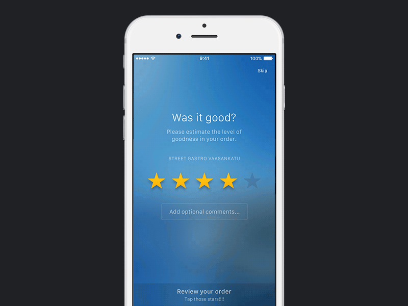 Designing the review feature app design ios iphone iterations mobile motion product design review ui ui design uimotion visual design