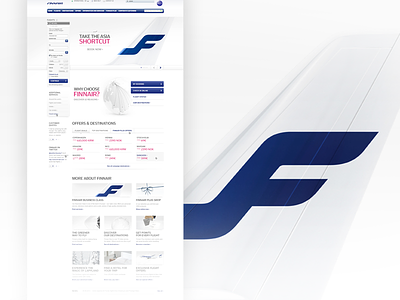 Finnair.com facelift amadeus finnair ui design visual design web design
