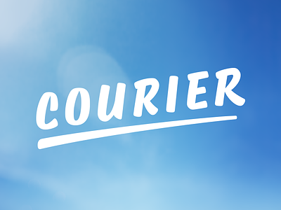 Custom Courier logotype