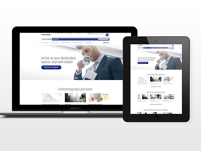 B2B website for Finnair's business travellers art direction finnair ui design visual design web design