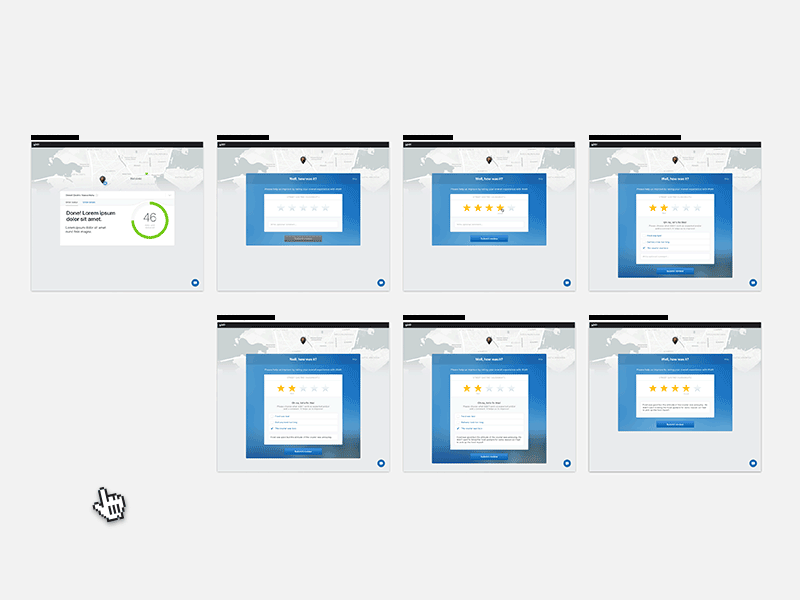 UI states for the order review loco cursor order status product design sketch ui design visual design web design white glove wolt