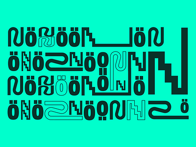 Nönönönööö TGIF composition green montage n pattern random tgif typography ö