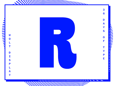 R – #36daysoftype 36 days of type blue r type typography white