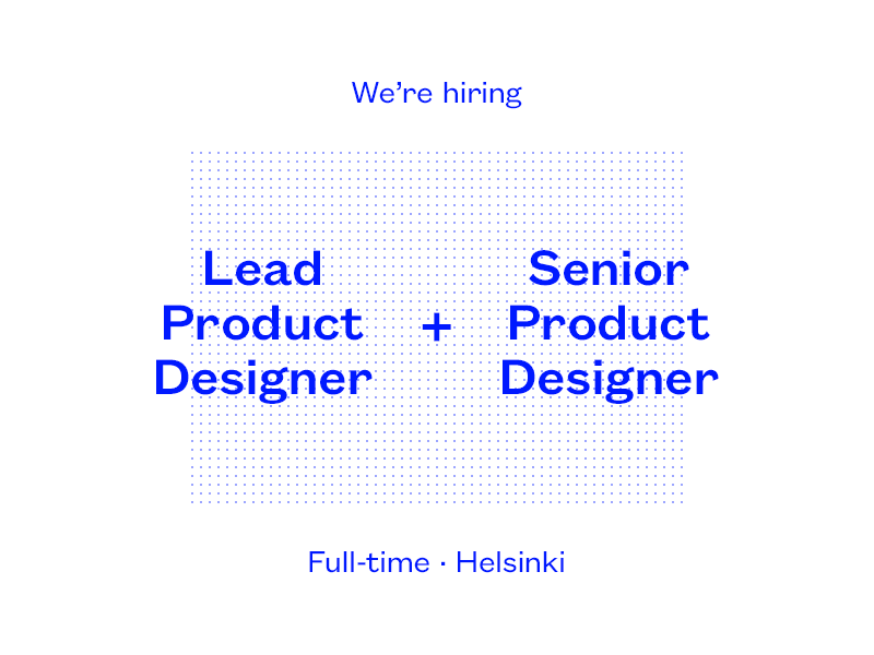 Wolt is looking for product designers! hiring lead product designer product designer recruiting senior product designer wolt