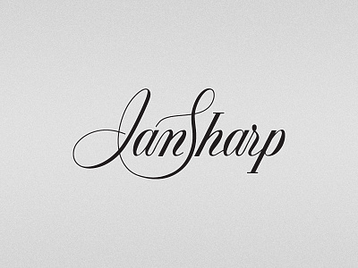 Ian Sharp logo hand drawn identity logo mark