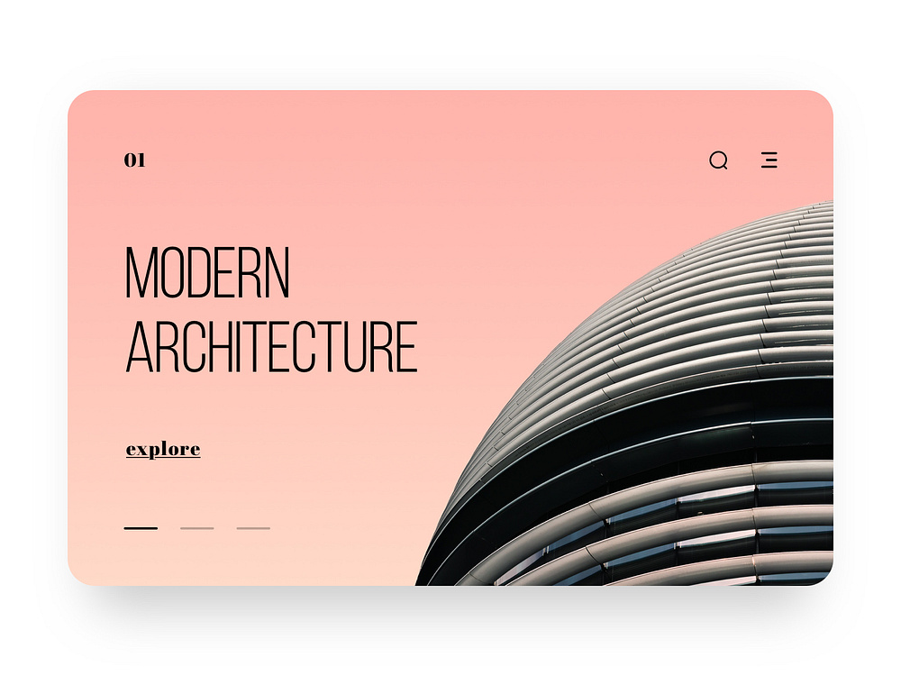 Architecture Web Ui by Kevin Astr on Dribbble