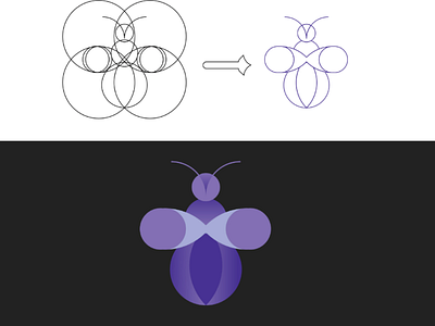 Golden Ratio Logo for Bee