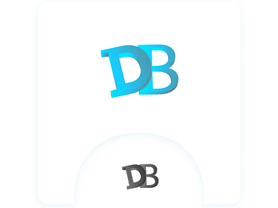 D B combination combination combining creative custom db logo