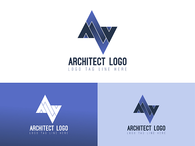 Architect Logo Design 3d 3d logo architect architecture logo branding brandmark logo logos monogram monogram design