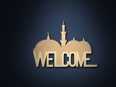 Welcome To Mosque adobe illustrator design illustration logo logo design logodesign logos mosjid mosque mosque welcome welcome