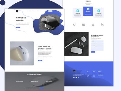 G-mouse product landing page creative minimal mouse landing page mouse website product page product website psd template ui ui template ux web website