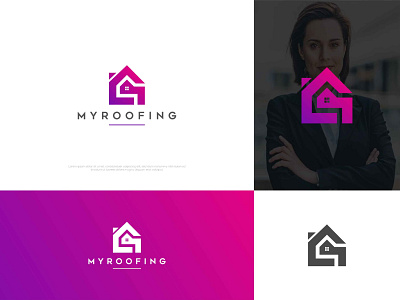 My Roofing Logo | Real Estate logo homebuilder