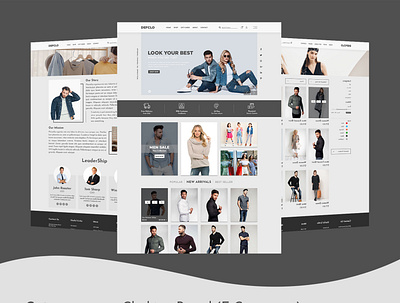 E-Commerce Clothing Brand branding designer portfolio mobile design mobile ui ui ui ux design ui kit uidesign uxdesign website design