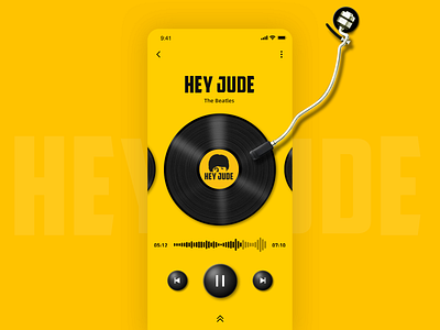 Music App app design mobile ui