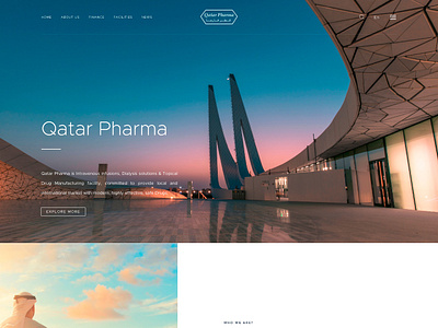 Qatar - Home Page design ui ux web website